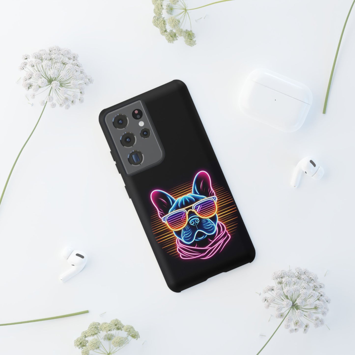 Neon French Bulldog Phone Case