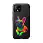 Neon French Bulldog phone case