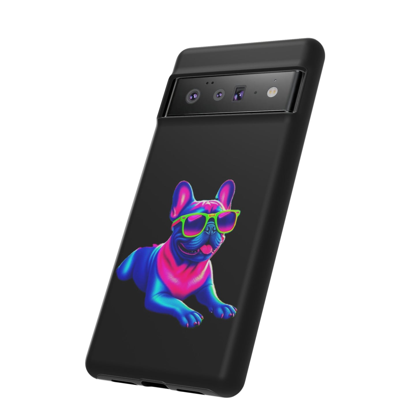 Neon French Bulldog phone case