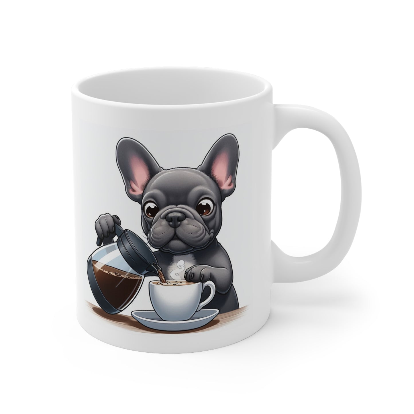 French bulldog mug- let me get my coffee first