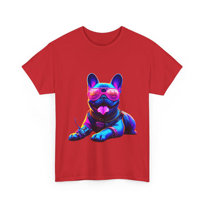 Womens neon French Bulldog T-shirt