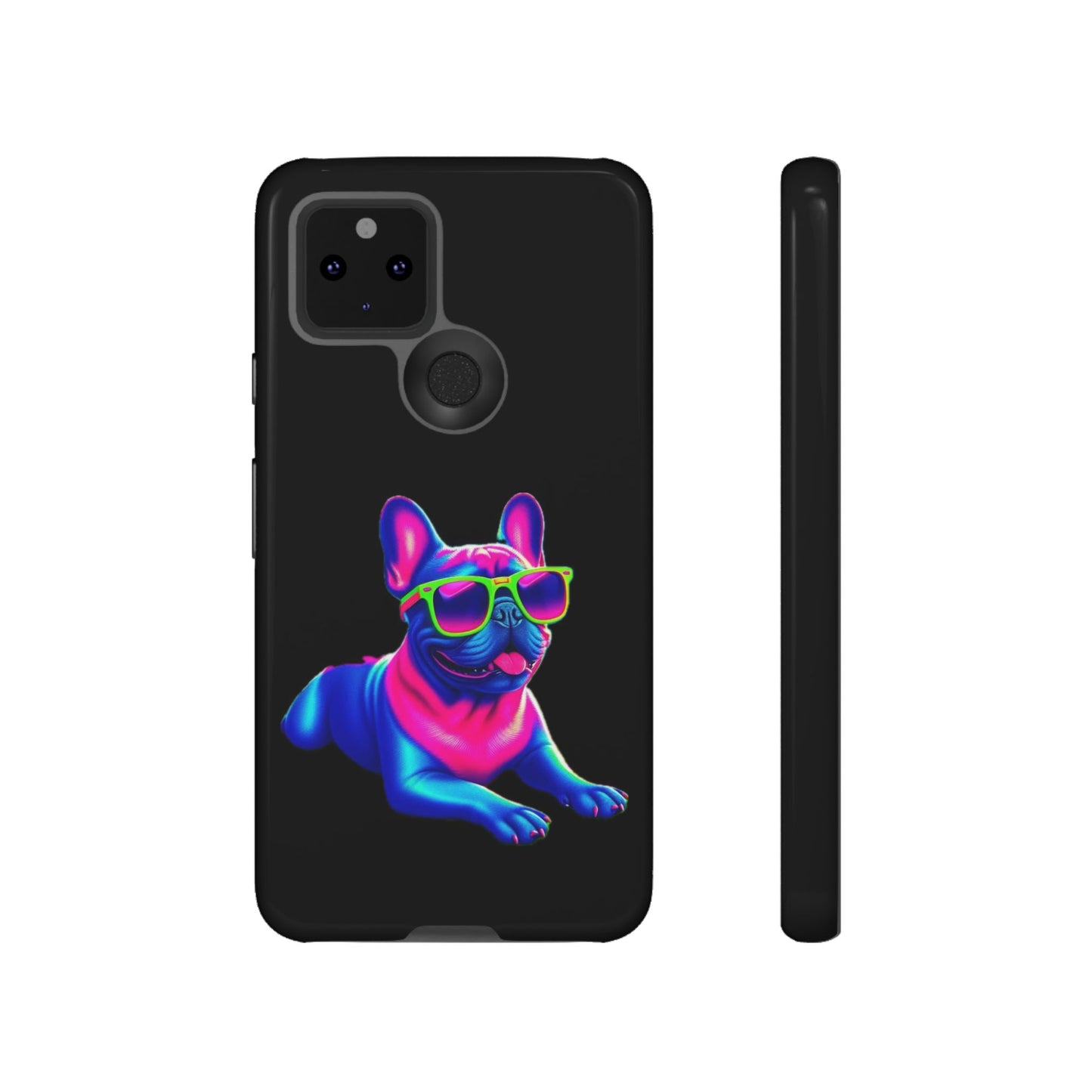 Neon French Bulldog phone case