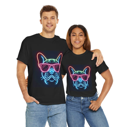 Mens neon French Bulldog T-shirt