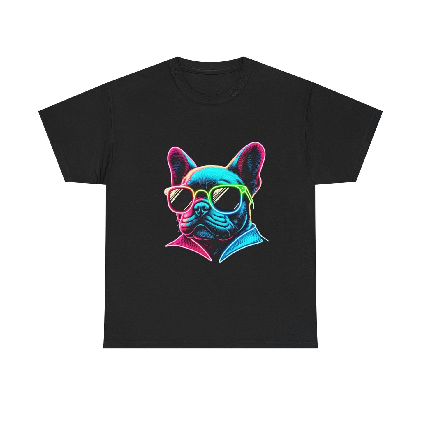 Womens neon French Bulldog T-shirt