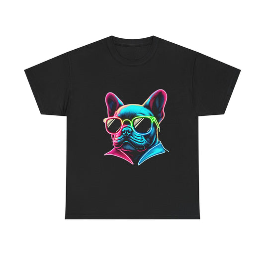 Womens neon French Bulldog T-shirt