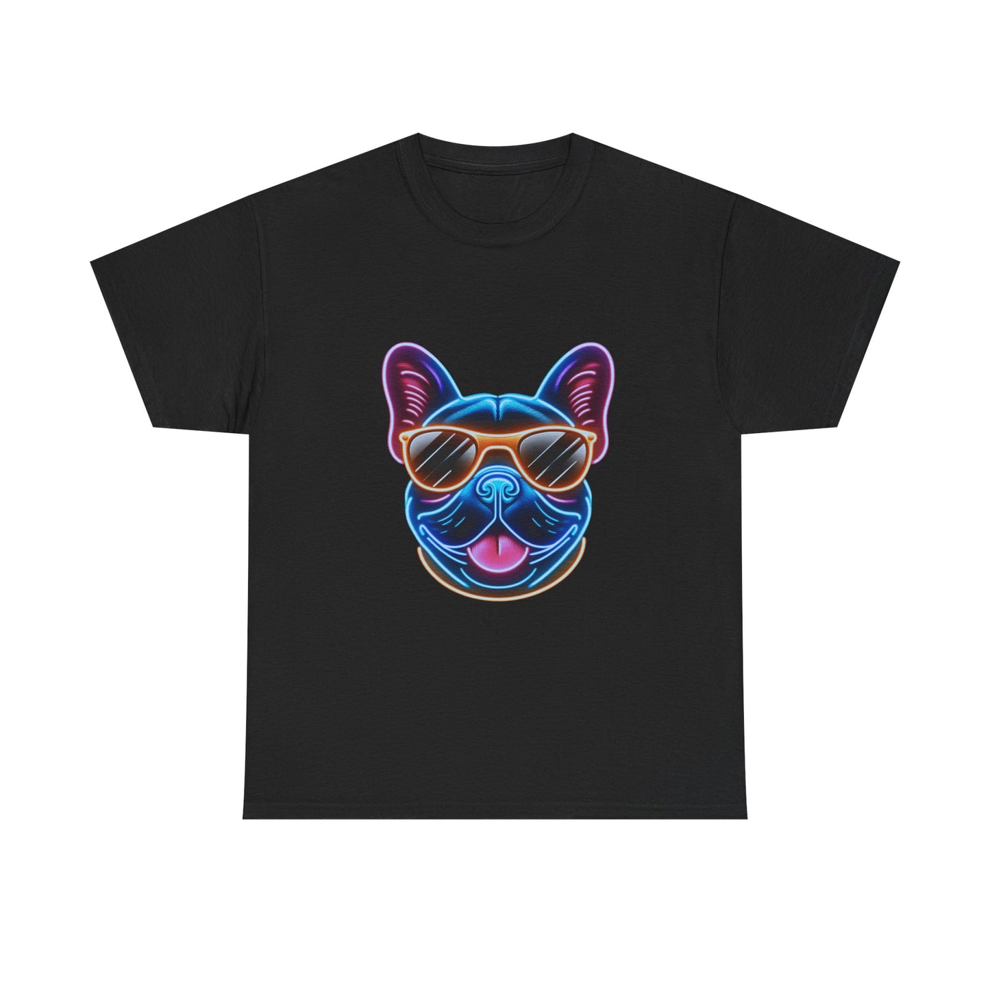Mens neon French Bulldog T-shirt