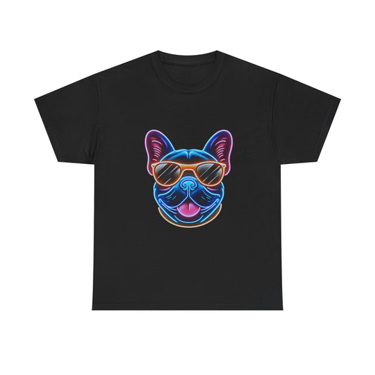 Mens neon French Bulldog T-shirt