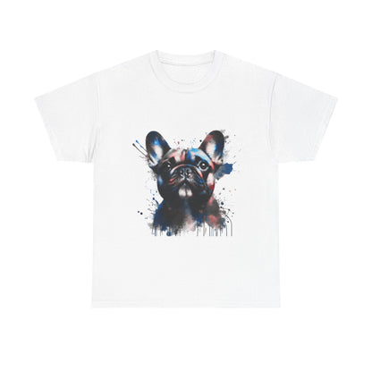 Mens Colourful French Bulldog artistic T-shirt