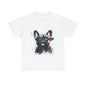 Mens Colourful French Bulldog artistic T-shirt