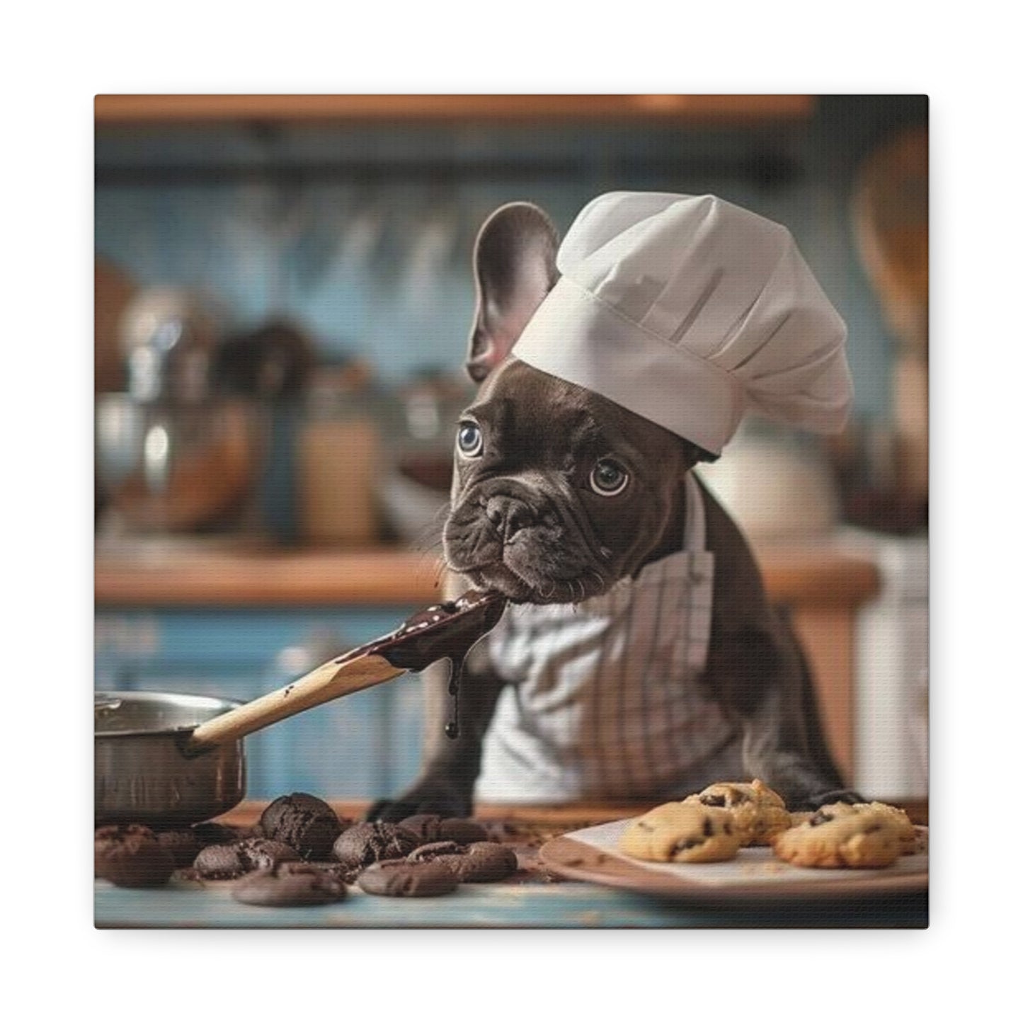 French Bulldog Kitchen Canvas