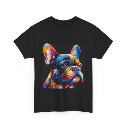 Mens Colourful French Bulldog artistic T-shirt