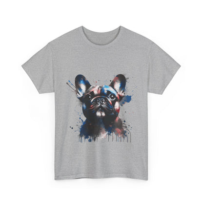 Mens Colourful French Bulldog artistic T-shirt