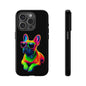 Neon French Bulldog phone case