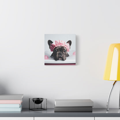 French Bulldog Bathroom Canvas