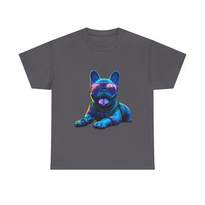 Mens neon French Bulldog T-shirt
