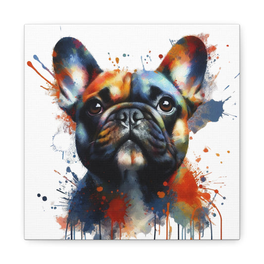 Artistic French Bulldog Canvas