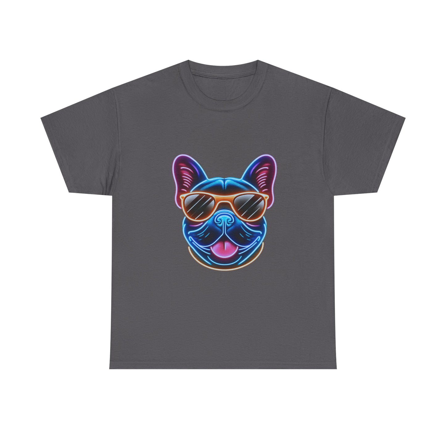 Mens neon French Bulldog T-shirt