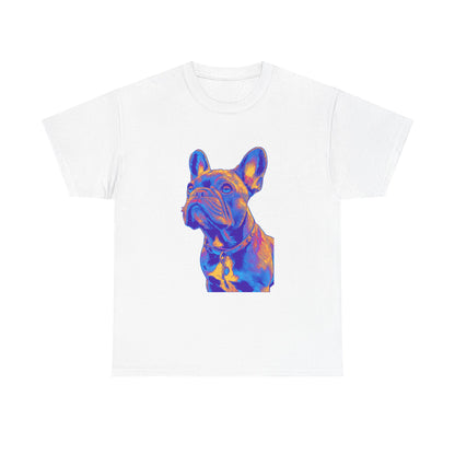 Mens Colourful French Bulldog artistic T-shirt