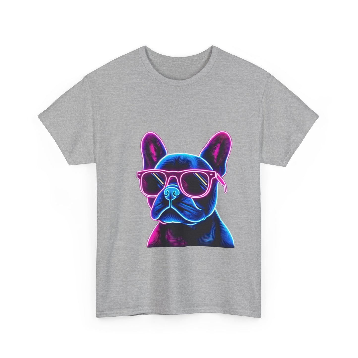 Mens neon French Bulldog T-shirt