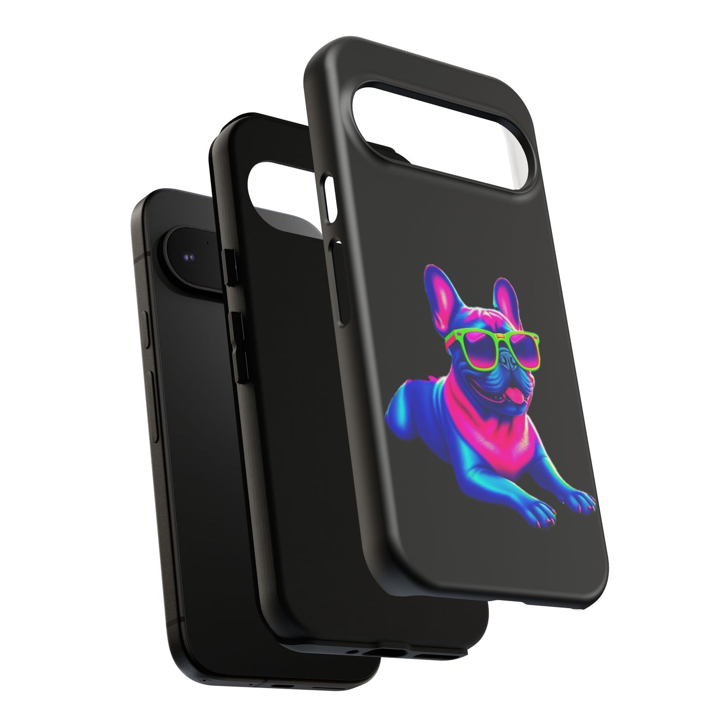 Neon French Bulldog phone case