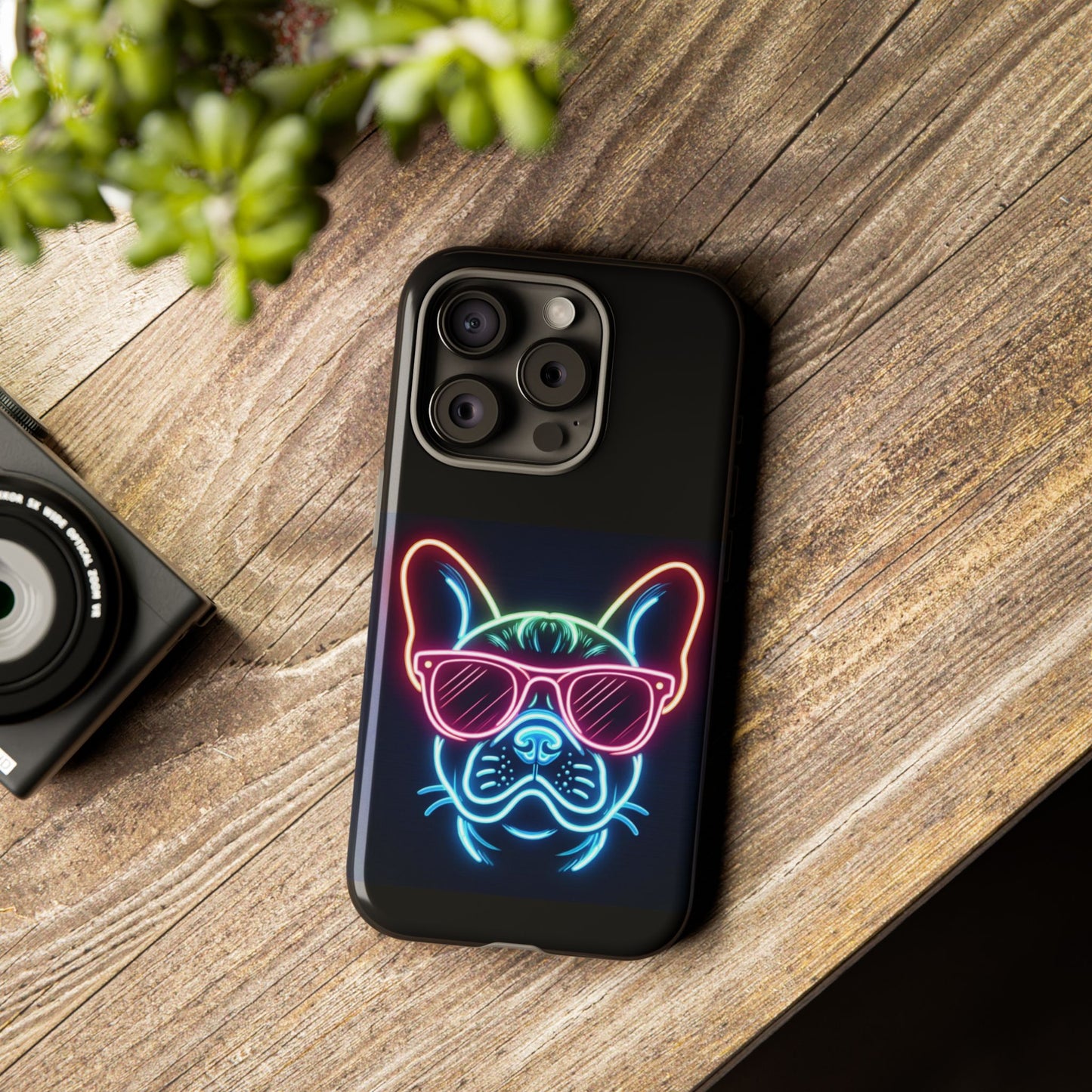Neon French Bulldog Phone Case