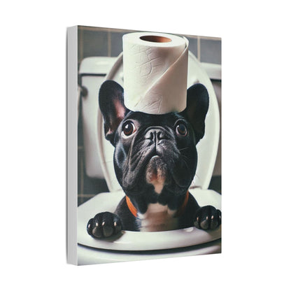 French Bulldog Bathroom Canvas