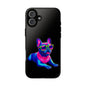 Neon French Bulldog phone case