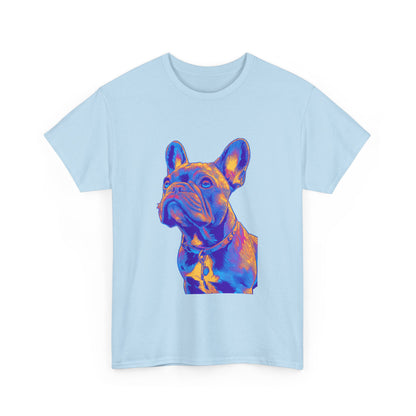 Mens Colourful French Bulldog artistic T-shirt