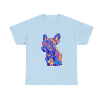 Mens Colourful French Bulldog artistic T-shirt