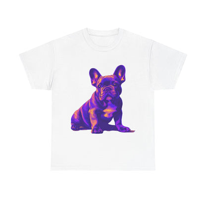 Womens Colourful French Bulldog artistic T-shirt