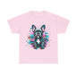Womens Colourful French Bulldog artistic T-shirt