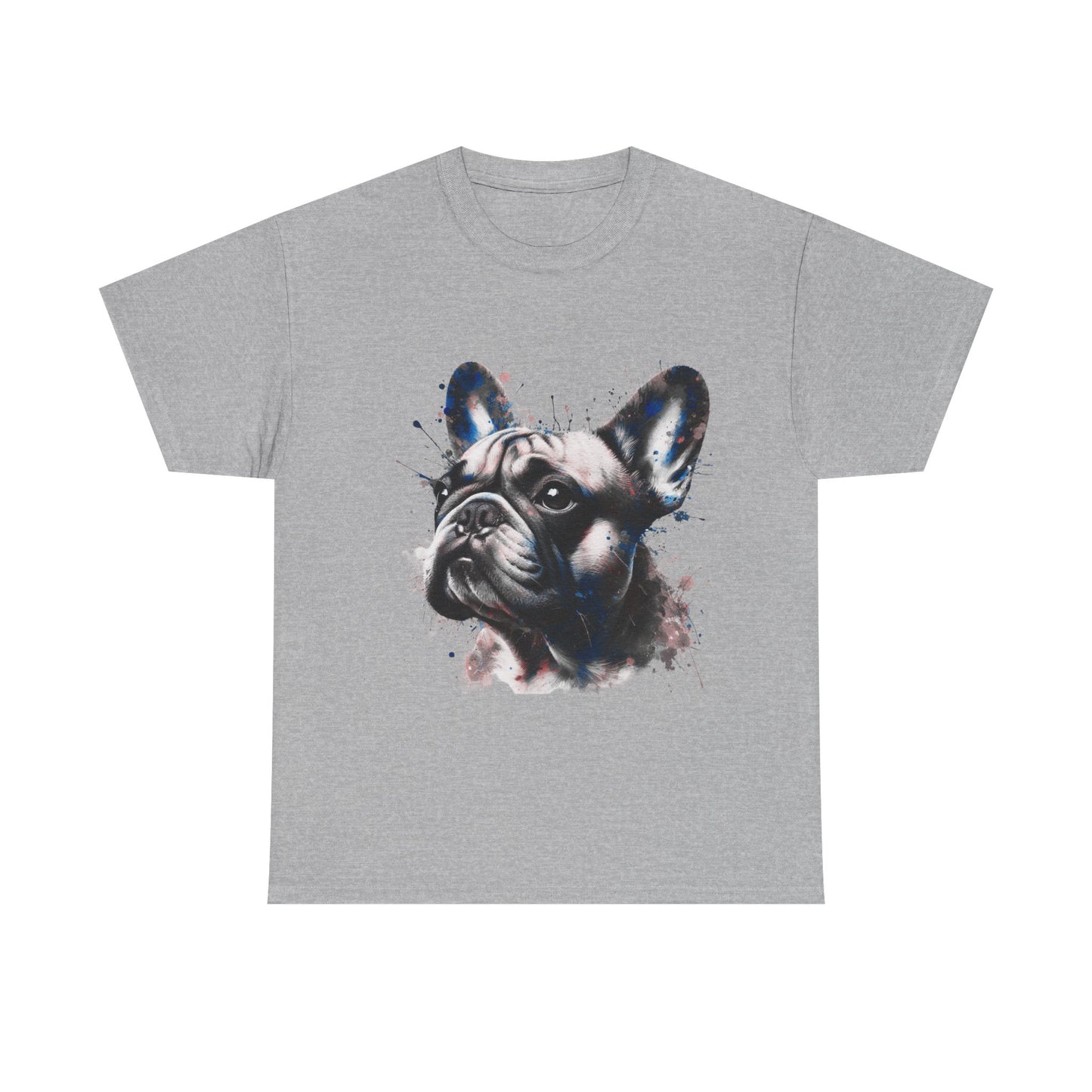 Mens colourful French Bulldog artistic T-shirt