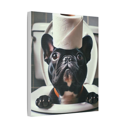 French Bulldog Bathroom Canvas