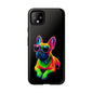 Neon French Bulldog phone case