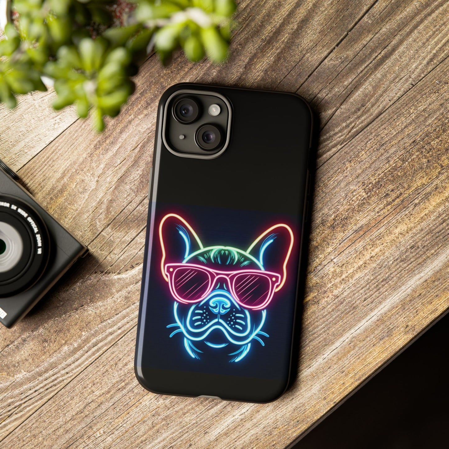 Neon French Bulldog Phone Case