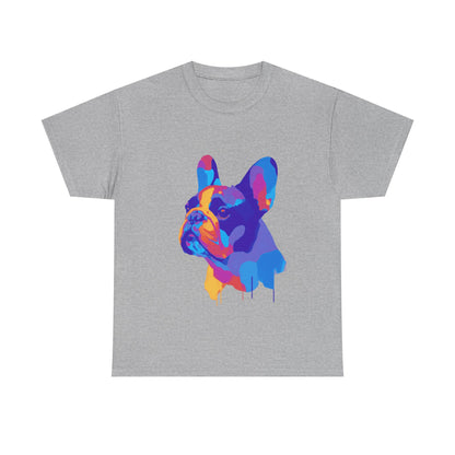 Mens Colourful French Bulldog artistic T-shirt