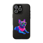 Neon French Bulldog phone case