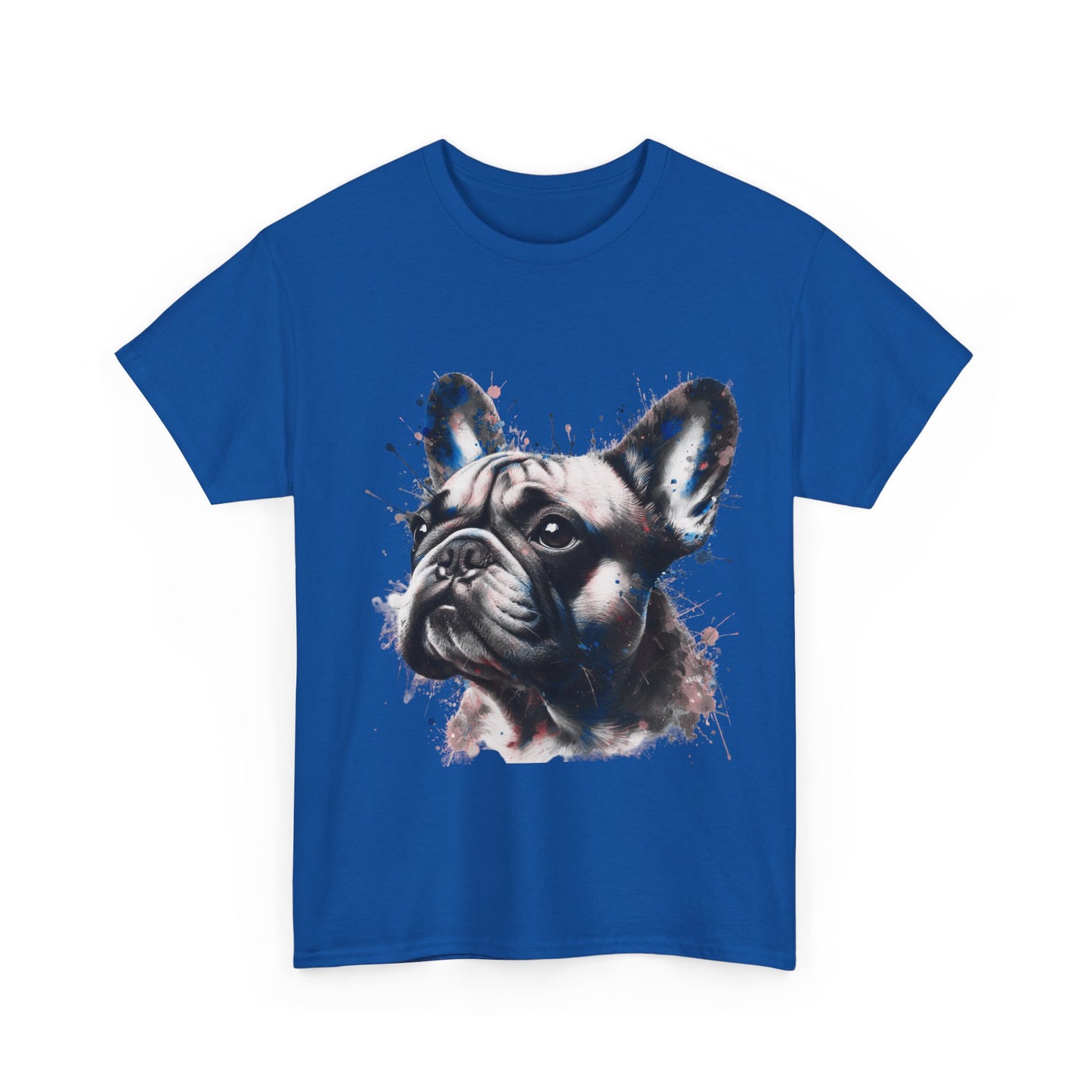 Mens colourful French Bulldog artistic T-shirt