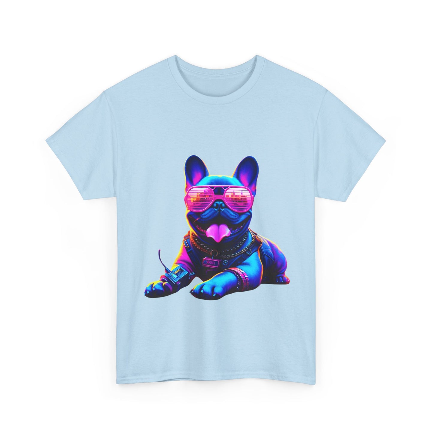 Womens neon French Bulldog T-shirt