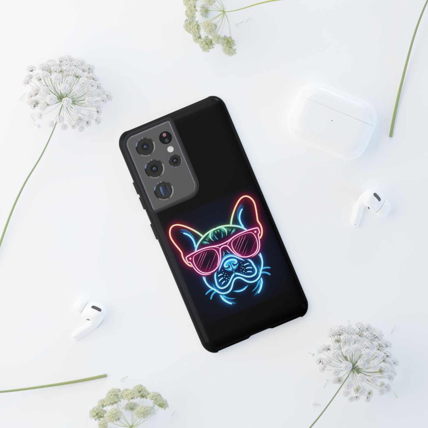 Neon French Bulldog Phone Case