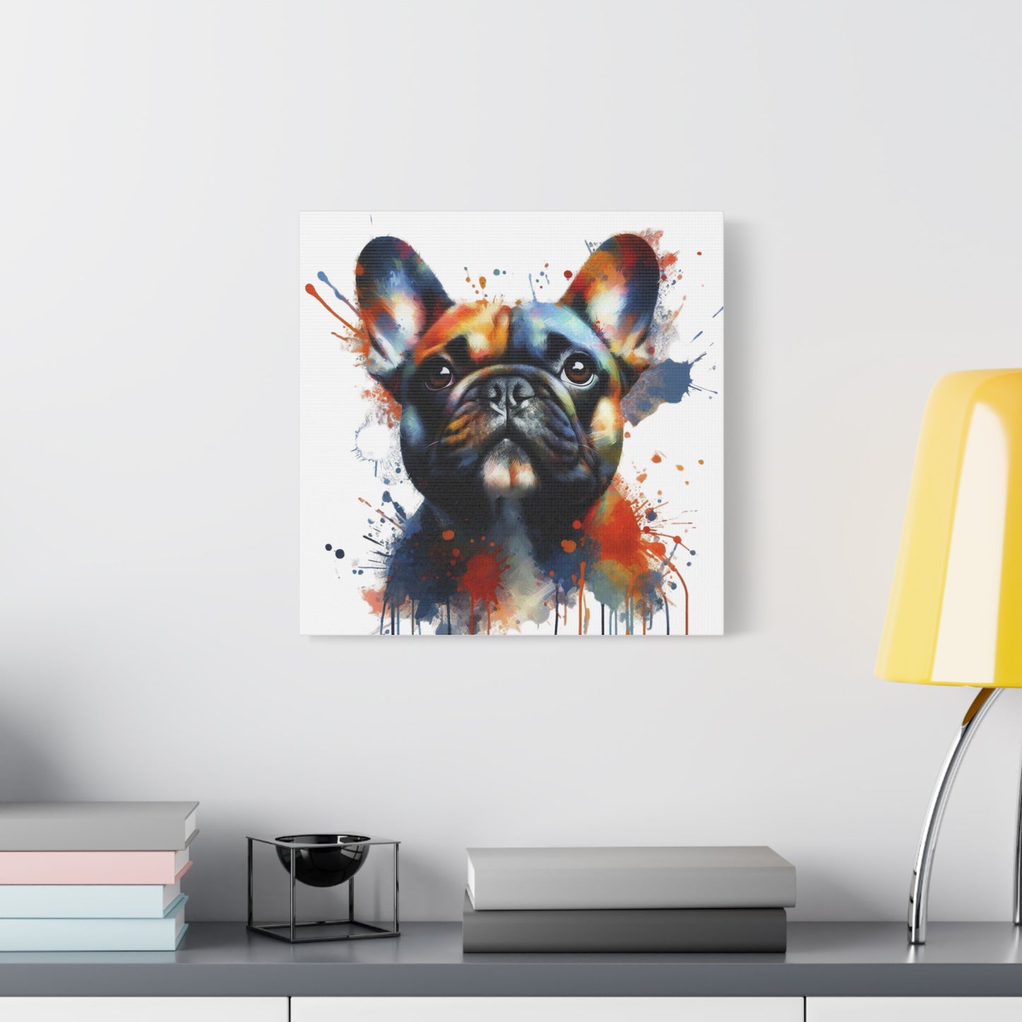 Artistic French Bulldog Canvas