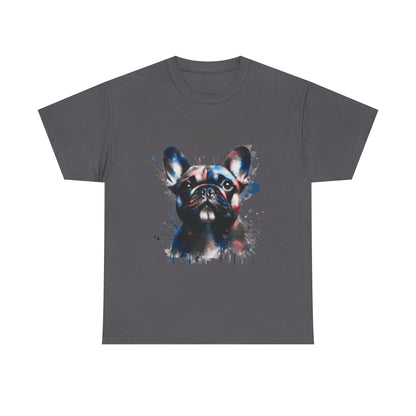 Mens Colourful French Bulldog artistic T-shirt