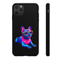 Neon French Bulldog phone case