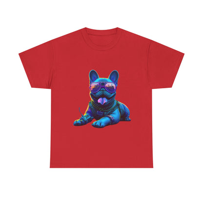 Mens neon French Bulldog T-shirt