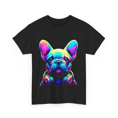 Womens neon French Bulldog T-shirt