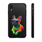 Neon French Bulldog phone case