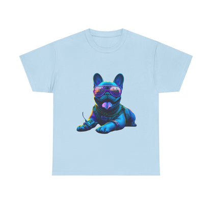 Mens neon French Bulldog T-shirt