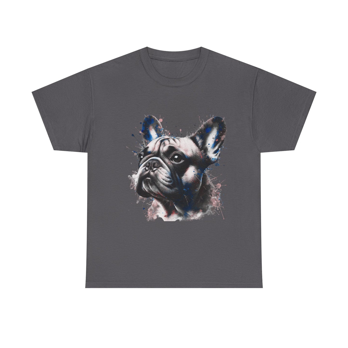 Mens colourful French Bulldog artistic T-shirt