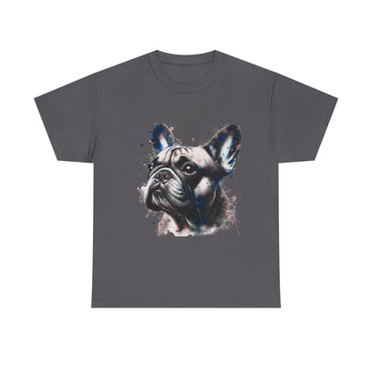 Mens colourful French Bulldog artistic T-shirt