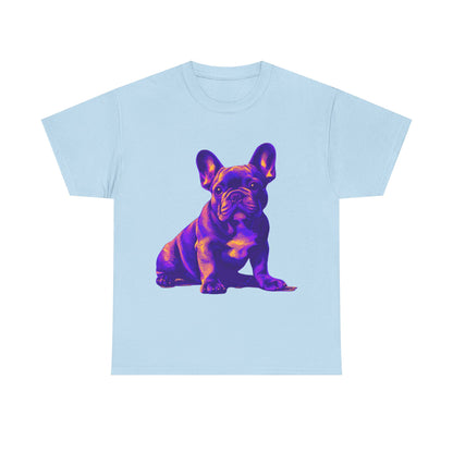 Womens Colourful French Bulldog artistic T-shirt
